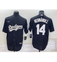 Men Los Angeles Dodgers 14 Kike Hernandez Black Cool Base Stitched Jerseyy Men Los Angeles Dodgers 14 Kike Hernandez Black Cool Base Stitched Jerseyy