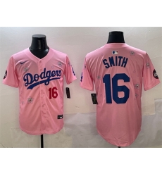 Men Los Angeles Dodgers 16 Will Smith Pink 2025 Tokyo Series Limited Stitched Baseball Jersey Men Los Angeles Dodgers 16 Will Smith Pink 2025 Tokyo Series Limited Stitched Baseball Jersey