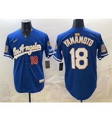 Men Los Angeles Dodgers 18 Yoshinobu Yamamoto Royal 2026 Gold Collection 9x B2B Champs Patch Stitched Baseball Jersey Men Los Angeles Dodgers 18 Yoshinobu Yamamoto Royal 2026 Gold Collection 9x B2B Champs Patch Stitched Baseball Jersey
