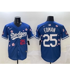 Men Los Angeles Dodgers 25 Tommy Edman Royal 2025 Tokyo Series Limited Stitched Baseball Jersey Men Los Angeles Dodgers 25 Tommy Edman Royal 2025 Tokyo Series Limited Stitched Baseball Jersey