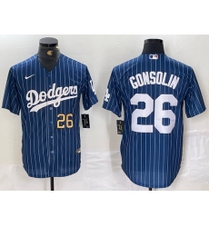 Men Los Angeles Dodgers 26 Tony Gonsolin Blue Cool Base Stitched Baseball Jersey 6 Men Los Angeles Dodgers 26 Tony Gonsolin Blue Cool Base Stitched Baseball Jersey 6