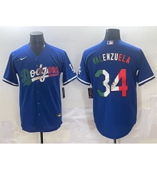 Men Los Angeles Dodgers 34 Fernando Valenzuela Blue Mexico Stitched Jersey Men Los Angeles Dodgers 34 Fernando Valenzuela Blue Mexico Stitched Jersey