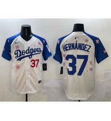 Men Los Angeles Dodgers 37 Teoscar Hernandez White Royal 2025 Tokyo Series Limited Stitched Baseball Jersey 377 Men Los Angeles Dodgers 37 Teoscar Hernandez White Royal 2025 Tokyo Series Limited Stitched Baseball Jersey 377