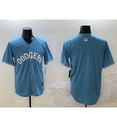 Men Los Angeles Dodgers Blank Light Blue Limited Stitched Baseball Jersey