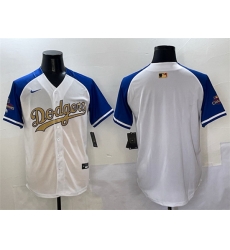 Men Los Angeles Dodgers Blank White Royal Gold 2024 World Series Champions Vapor Limited Stitched Baseball Jersey Men Los Angeles Dodgers Blank White Royal Gold 2024 World Series Champions Vapor Limited Stitched Baseball Jersey