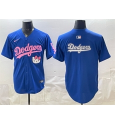 Men Los Angeles Dodgers Team Big Logo Royal Hello Kitty Night Stitched Baseball Jerseys Men Los Angeles Dodgers Team Big Logo Royal Hello Kitty Night Stitched Baseball Jerseys