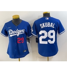 Women Los Angeles Dodgers 29 Tarik Skubal Royal Cool Base Stitched Baseball Jersey Women Los Angeles Dodgers 29 Tarik Skubal Royal Cool Base Stitched Baseball Jersey