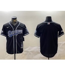 Women Los Angeles Dodgers Blank Black 2024 World Series Champions Limited Stitched Baseball Jersey