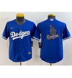 Women Los Angeles Dodgers Royal Team Big Logo Stitched Jersey