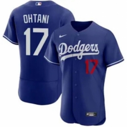 Women Los Angeles Dodgers Shohei Ohtani #17 Blue 2024 Home Elite Stitched Jersey