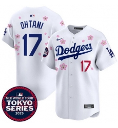 Youth Los Angeles Dodgers 17 Shohei Ohtani White 2025 Tokyo Series Limited Stitched Baseball Jersey Youth Los Angeles Dodgers 17 Shohei Ohtani White 2025 Tokyo Series Limited Stitched Baseball Jersey
