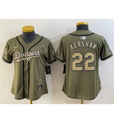 Youth Los Angeles Dodgers 22 Clayton Kershaw Olive 2026 Military Appreciation Game Day Stitched Baseball Jersey Youth Los Angeles Dodgers 22 Clayton Kershaw Olive 2026 Military Appreciation Game Day Stitched Baseball Jersey