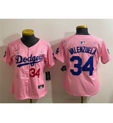 Youth Los Angeles Dodgers 34 Fernando Valenzuela Pink 2025 Tokyo Series Limited Stitched Baseball Jersey Youth Los Angeles Dodgers 34 Fernando Valenzuela Pink 2025 Tokyo Series Limited Stitched Baseball Jersey