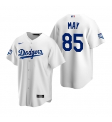 Youth Los Angeles Dodgers 85 Dustin May White 2020 World Series Champions Replica Jersey