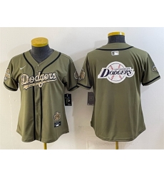 Youth Los Angeles Dodgers Team Big Logo Olive 2026 Military Appreciation Game Day Stitched Baseball Jersey Youth Los Angeles Dodgers Team Big Logo Olive 2026 Military Appreciation Game Day Stitched Baseball Jersey