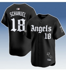 Men Chicago Cubs #18 Nolan Schanuel Black Gothic North Side Edition Vapor Premier Limited Stitched Baseball Jersey Men Chicago Cubs #18 Nolan Schanuel Black Gothic North Side Edition Vapor Premier Limited Stitched Baseball Jersey