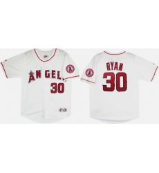 Men Los Angeles Angels Nolan Ryan #30 Majestic Home Classic White Stitched MLB Jersey Men Los Angeles Angels Nolan Ryan #30 Majestic Home Classic White Stitched MLB Jersey