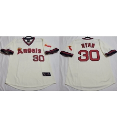 Men Los Angeles Angels Nolan Ryan #30 Majestic Home White Stitched Jersey Men Los Angeles Angels Nolan Ryan #30 Majestic Home White Stitched Jersey