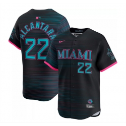 Men Miami Marlins ACTIVE PLAYER Custom Black 2025 City Connect Limited Stitched Baseball Jersey