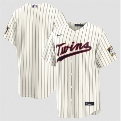 Men Minnesota Twins Blank Cream 2026 Field of Dreams Stadium Stitched Baseball Jersey