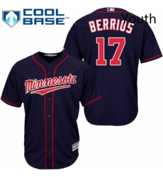 Youth Majestic Minnesota Twins 17 Jose Berrios Replica Navy Blue Alternate Road Cool Base MLB Jersey Youth Majestic Minnesota Twins 17 Jose Berrios Replica Navy Blue Alternate Road Cool Base MLB Jersey