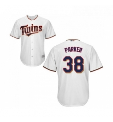 Youth Minnesota Twins 38 Blake Parker Replica White Home Cool Base Baseball Jersey Youth Minnesota Twins 38 Blake Parker Replica White Home Cool Base Baseball Jersey