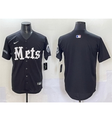 Men New York Mets Blank Black 27Gotham Gothic Edition 27 Vapor Premier Limited Stitched Baseball Jersey Men New York Mets Blank Black 27Gotham Gothic Edition 27 Vapor Premier Limited Stitched Baseball Jersey