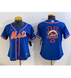 Women New York Mets Team Big Logo Royal Cool Base Stitched Baseball Jersey 1 Women New York Mets Team Big Logo Royal Cool Base Stitched Baseball Jersey 1