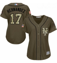 Womens Majestic New York Mets 17 Keith Hernandez Authentic Green Salute to Service MLB Jersey Womens Majestic New York Mets 17 Keith Hernandez Authentic Green Salute to Service MLB Jersey