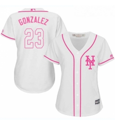 Womens Majestic New York Mets 23 Adrian Gonzalez Authentic White Fashion Cool Base MLB Jersey Womens Majestic New York Mets 23 Adrian Gonzalez Authentic White Fashion Cool Base MLB Jersey