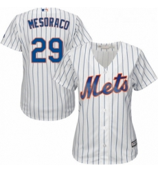 Womens Majestic New York Mets 29 Devin Mesoraco Authentic White Home Cool Base MLB Jersey Womens Majestic New York Mets 29 Devin Mesoraco Authentic White Home Cool Base MLB Jersey