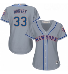Womens Majestic New York Mets 33 Matt Harvey Authentic Grey Road Cool Base MLB Jersey Womens Majestic New York Mets 33 Matt Harvey Authentic Grey Road Cool Base MLB Jersey