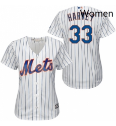 Womens Majestic New York Mets 33 Matt Harvey Authentic WhiteBlue Strip MLB Jersey Womens Majestic New York Mets 33 Matt Harvey Authentic WhiteBlue Strip MLB Jersey