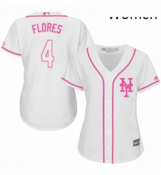 Womens Majestic New York Mets 4 Wilmer Flores Authentic White Fashion Cool Base MLB Jersey Womens Majestic New York Mets 4 Wilmer Flores Authentic White Fashion Cool Base MLB Jersey