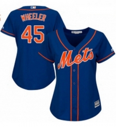 Womens Majestic New York Mets 45 Zack Wheeler Authentic Royal Blue Alternate Home Cool Base MLB Jersey Womens Majestic New York Mets 45 Zack Wheeler Authentic Royal Blue Alternate Home Cool Base MLB Jersey