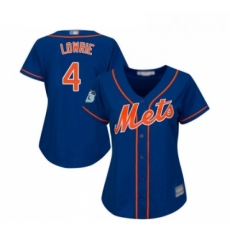 Womens New York Mets 4 Jed Lowrie Authentic Royal Blue Alternate Home Cool Base Baseball Jersey Womens New York Mets 4 Jed Lowrie Authentic Royal Blue Alternate Home Cool Base Baseball Jersey