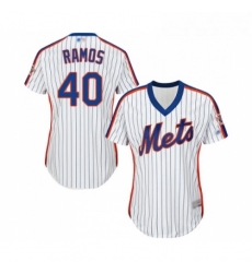 Womens New York Mets 40 Wilson Ramos Authentic White Alternate Cool Base Baseball Jersey Womens New York Mets 40 Wilson Ramos Authentic White Alternate Cool Base Baseball Jersey