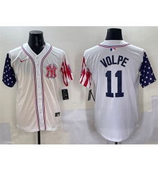 Men New York Yankees 11 Anthony Volpe White American Style Limited Stitched Baseball Jersey Men New York Yankees 11 Anthony Volpe White American Style Limited Stitched Baseball Jersey