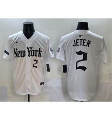 Men New York Yankees 2 Derek Jeter White 27Gothic Legacy Edition 27 Vapor Premier Limited Stitched Baseball Jersey Men New York Yankees 2 Derek Jeter White 27Gothic Legacy Edition 27 Vapor Premier Limited Stitched Baseball Jersey