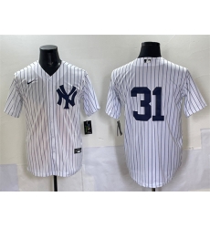 Men New York Yankees 31 Ichiro Suzuki White Cool Base Limited Stitched Baseball Jersey Men New York Yankees 31 Ichiro Suzuki White Cool Base Limited Stitched Baseball Jersey