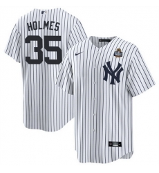 Men New York Yankees 35 Clay Holmes White 2024 World Series Cool Base Stitched Baseball Jersey