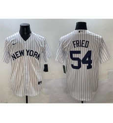 Men New York Yankees 54 Max Fried White Cool Base Stitched Baseball Jersey 1 Men New York Yankees 54 Max Fried White Cool Base Stitched Baseball Jersey 1