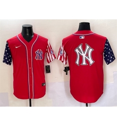 Men New York Yankees Team Big Logo Red American Style Limited Stitched Baseball Jersey 001 Men New York Yankees Team Big Logo Red American Style Limited Stitched Baseball Jersey 001