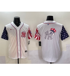 Men New York Yankees Team Big Logo White American Style Limited Stitched Baseball Jersey 002 Men New York Yankees Team Big Logo White American Style Limited Stitched Baseball Jersey 002