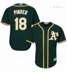 Youth Majestic Oakland Athletics 18 Chad Pinder Replica Green Alternate 1 Cool Base MLB Jersey Youth Majestic Oakland Athletics 18 Chad Pinder Replica Green Alternate 1 Cool Base MLB Jersey