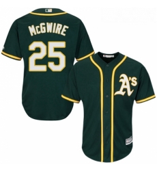 Youth Majestic Oakland Athletics 25 Mark McGwire Replica Green Alternate 1 Cool Base MLB Jersey Youth Majestic Oakland Athletics 25 Mark McGwire Replica Green Alternate 1 Cool Base MLB Jersey
