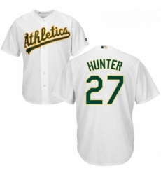 Youth Majestic Oakland Athletics 27 Catfish Hunter Authentic White Home Cool Base MLB Jersey Youth Majestic Oakland Athletics 27 Catfish Hunter Authentic White Home Cool Base MLB Jersey