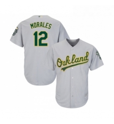 Youth Oakland Athletics 12 Kendrys Morales Replica Grey Road Cool Base Baseball Jersey Youth Oakland Athletics 12 Kendrys Morales Replica Grey Road Cool Base Baseball Jersey