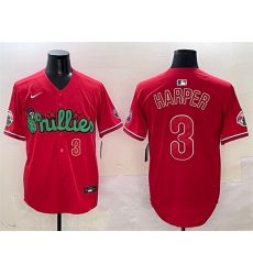 Men Philadelphia Phillies 3 Bryce Harper Red Phanatic Limited Stitched Jersey Men Philadelphia Phillies 3 Bryce Harper Red Phanatic Limited Stitched Jersey