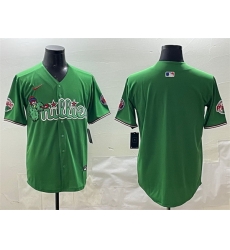 Men Philadelphia Phillies Blank Green Phanatic Limited Stitched Jersey Men Philadelphia Phillies Blank Green Phanatic Limited Stitched Jersey